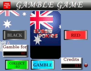Aussie Pokie Gamble Bonus Screenshot