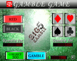 Big 5 Gamble Slot Bonus Game Screenshot