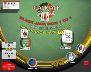 Blackjack Slot BLackjack Switch Bonus Game Screenshot
