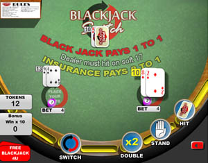 Blackjack Switch Bonus Game