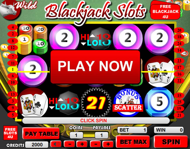 Blackjack Slot Screenshot