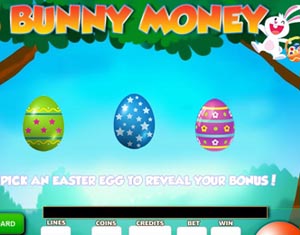 Bunny Money pick easter egg Bonus Game