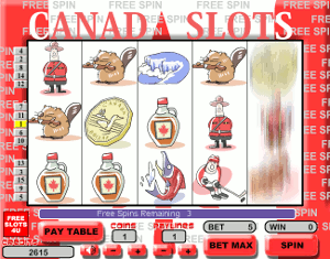 Canada Slots Free Spins Bonus Screenshot