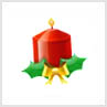 Christmas Fruity Scatter Symbol - Christmas Candle