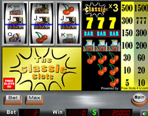 Free Slots 4U Classic Slots Slot Game Screenshot