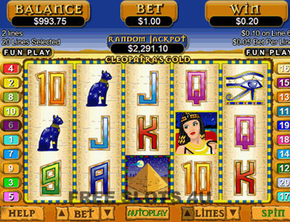 Cleopatra's Gold Slots Game At Slots of Vegas Casino