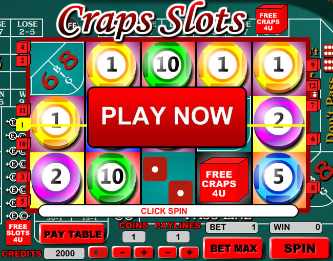 Craps Slots Screenshot