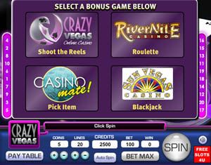 crazy vegas slot roulette Bonus Game