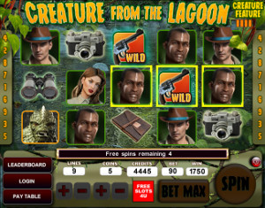 creature from the lagoon slot Creature Feature