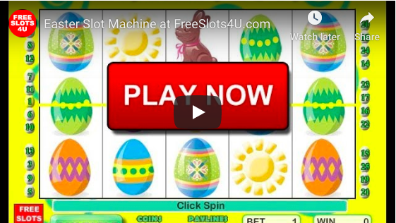 Easter Slot Machine by FreeSlots4U.com on Youtube.