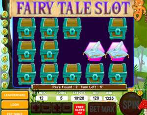 Fairy Tale Cinderellas Slipper bonus Game