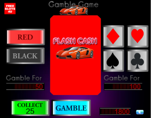 Flash Cash Gamble Bonus Round Screenshot
