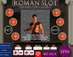 Ancient Roman Gladiator bonus Game