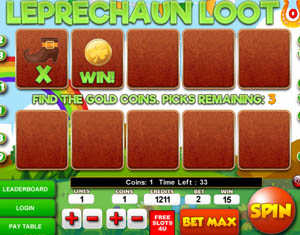 Leprechaun Loot slot trail Bonus Game