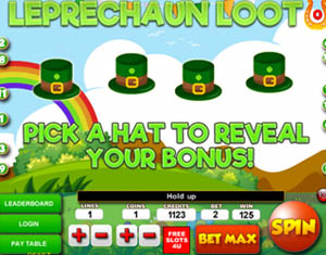 Leprechaun Loot slot Pick Item Bonus Game