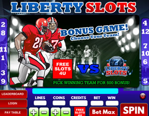 liberty slots american football Bonus Game