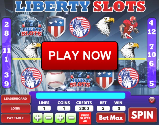 liberty Slots - 5 reel, 12 Payline Slot Screenshot