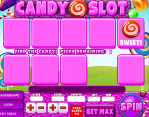 Candy Slot bonus Game 2