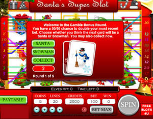 Santas Super Slot Gamble Game