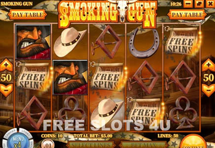 Smoking Gun slot machine at Paradise 8 Casino
