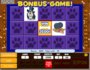 Top Dog Slot Loyalty Bonus Game