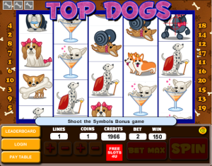 Top Dogs Slot Photo Shoot Bonus Game