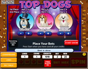 Top Dog Slot Best in the Show Bonus Game