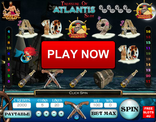 Treasure of Atlantis Slot Screenshot