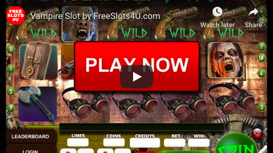 Vampire Slot Machine by FreeSlots4U.com on Youtube.