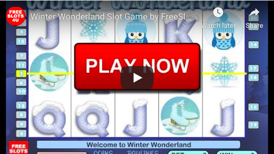 Winter Wonderland Slot Machine by FreeSlots4U.com on Youtube.